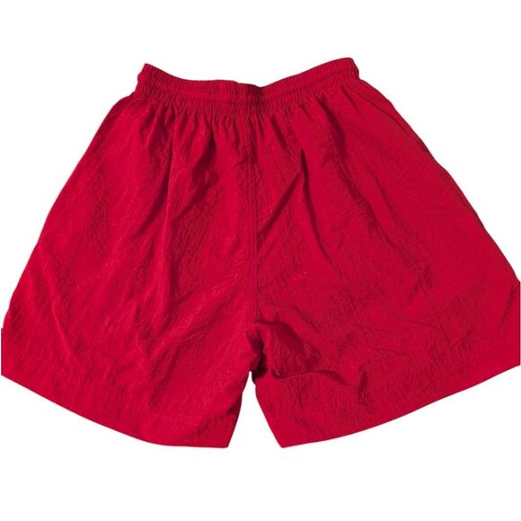 Limited‎ Vintage Y2k Women's Red USA Nylon Elastic Waist Shorts Size XS - Picture 4 of 5